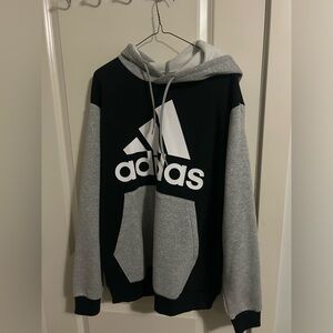 Adidas Men's Hoodie in Black and Gray